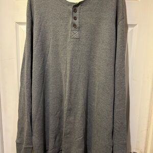 Men's Gray Henley Shirt